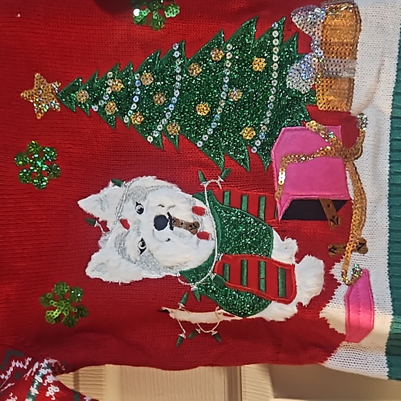 33 DEGREES CHRISTMAS HOLIDAY SWEATER: NEW WITH TAGS: SIZE S (7) - Picture 2 of 7